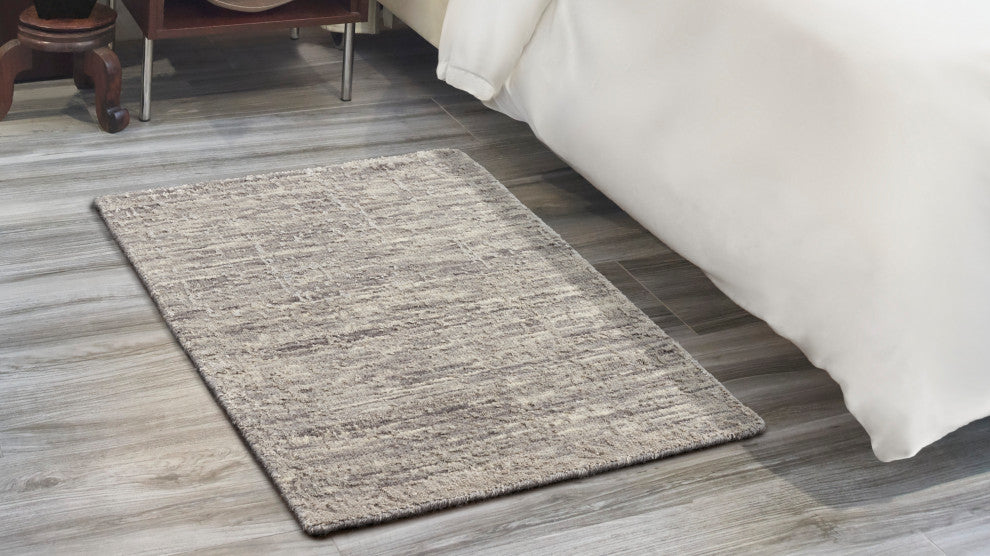 Nourison Luna 2' x 3' Grey Silver Modern Indoor Area Rug