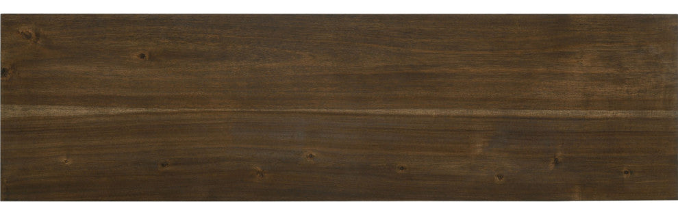 Wood Dining Bench, Weathered Oak/Cream Finish