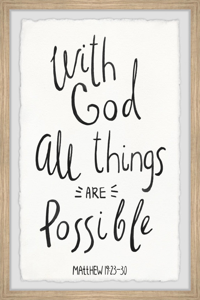 "All Is Possible" Framed Painting Print, 24x36