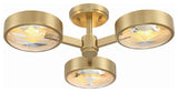 Orson 3-Light Modern Gold Ceiling Mount