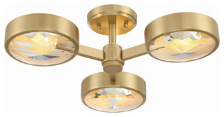 Orson 3-Light Modern Gold Ceiling Mount