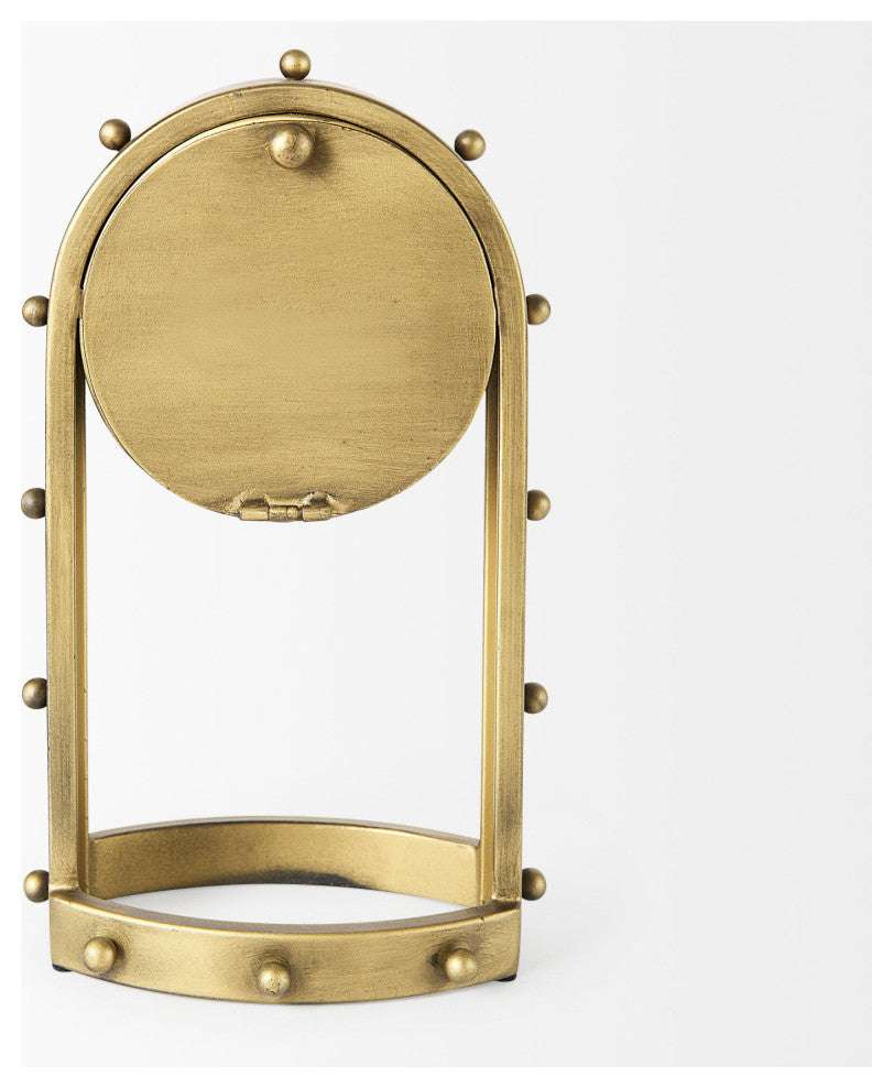 Marian Gold Studded Table Clock