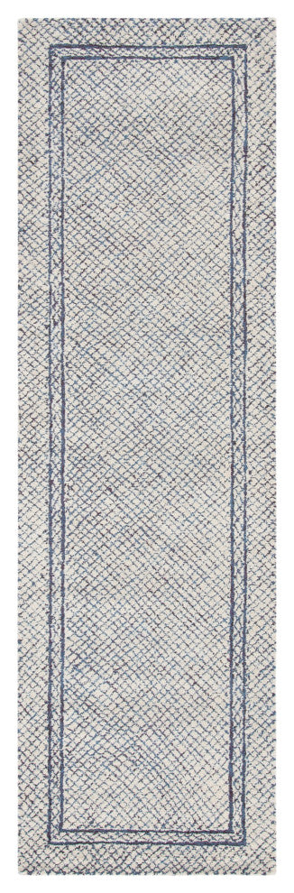 Safavieh Couture Abstract Collection, ABT341 Rug, Ivory/Navy, 2'3"x6'