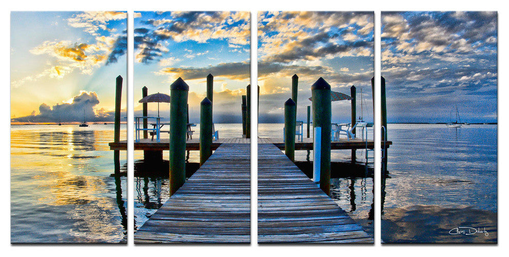 Ready2hangart Chris Doherty 'Key Largo' 4-piece Canvas Wall Art