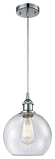 Innovations Lighting 516-1P-PC-G124-8 Athens 1 Light 8" Mini Pendant