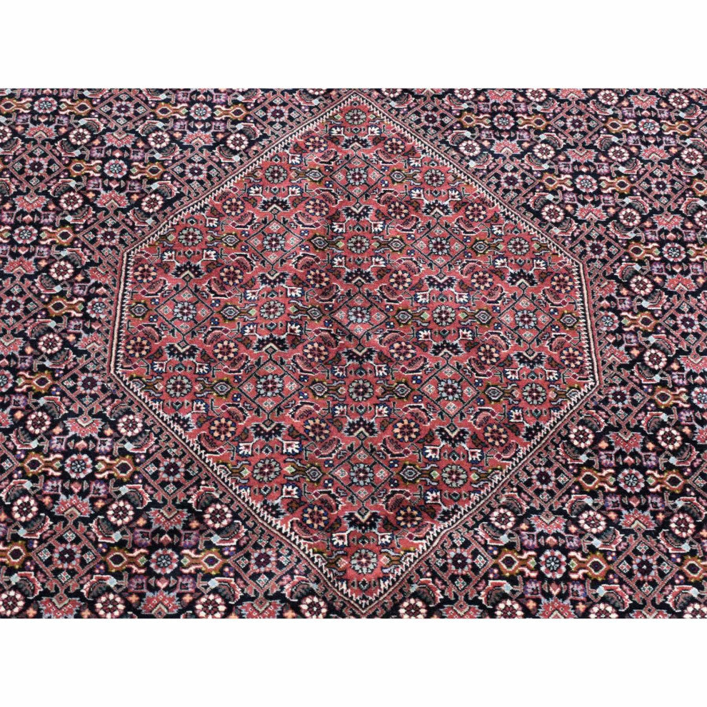 Rust Red Persian Bijar 400 KPSI Wool And Silk Handmade Oversized Rug 11'3"x16'0"