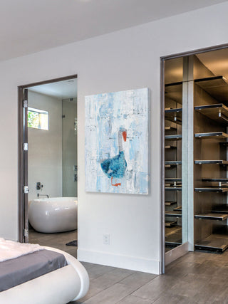 "Dapper Duck" Painting Print on Wrapped Canvas, 30"x45"