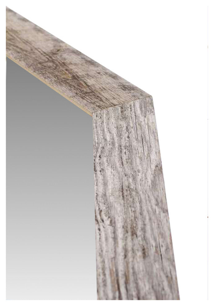 Octagon Barnwood Mirror 36"