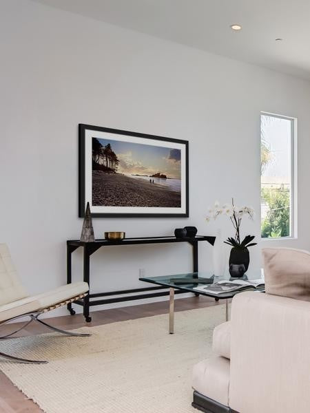 "Sunset Beach Walk" Framed Painting Print, 45"x30"