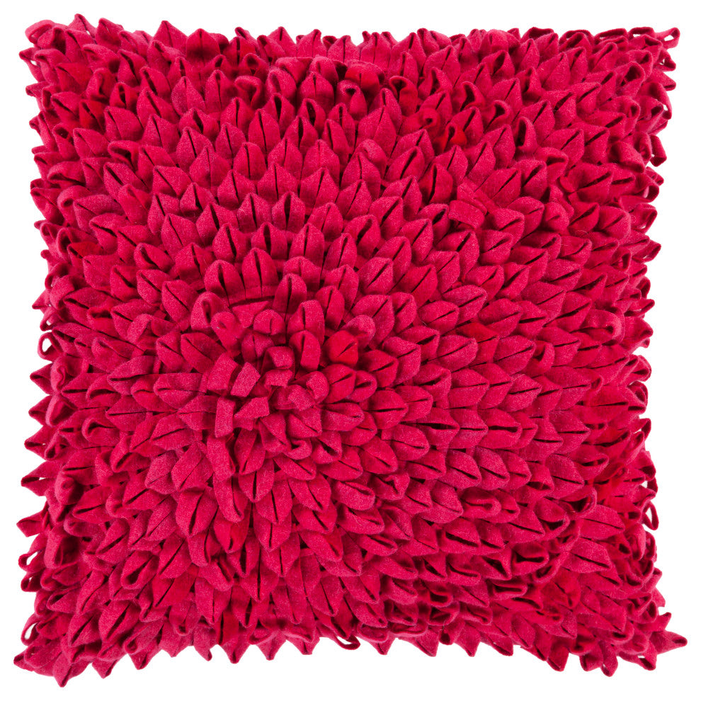 Surya Dahlia DA-003 20"x20" Pillow Kit, Garnet