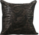 Black Decorative Euro shams 26"x26" Faux Leather, Paved Black