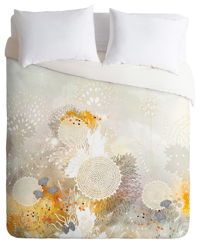 Deny Designs Iveta Abolina White Velvet Duvet Cover Set