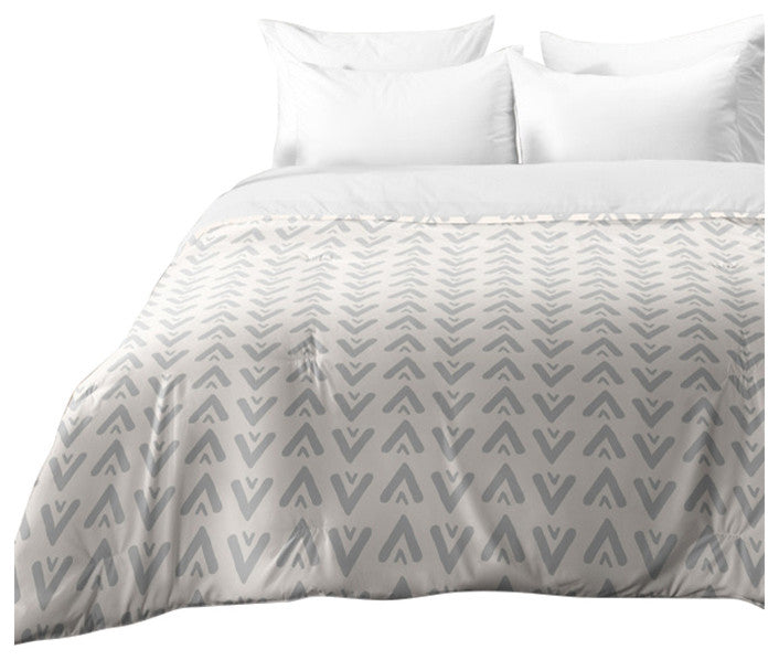 Allyson Johnson Grey Arrows Comforter, Twin
