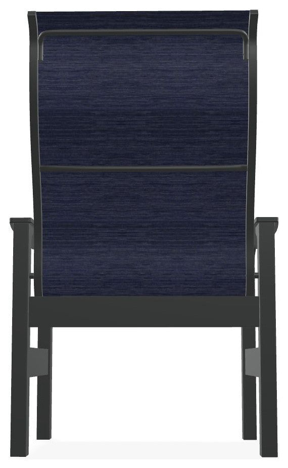 Leeward Sling Outdoor Armchair, Collect Indigo/Graphite