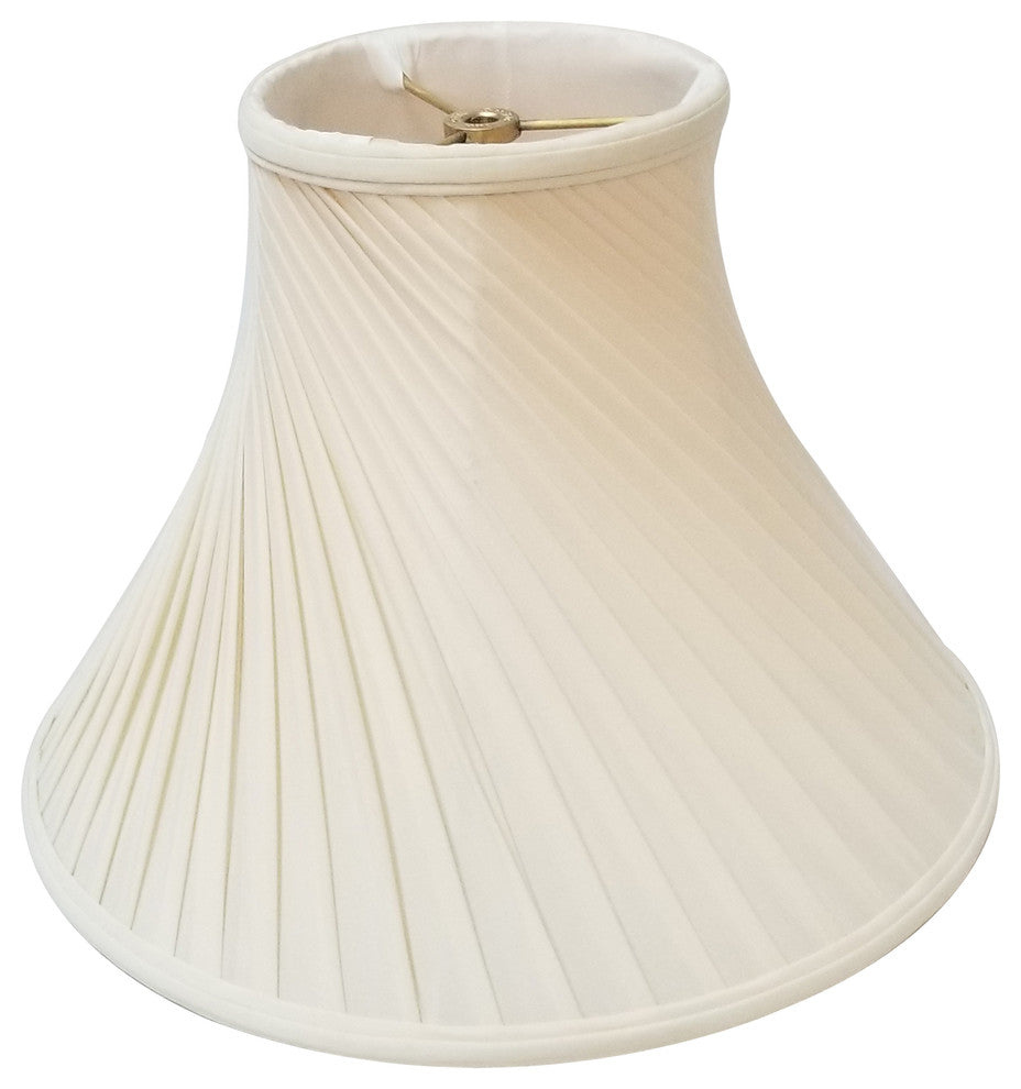 Royal Designs Twisted Pleat Basic Lampshade, Beige, Eggshell, 8x18x13