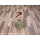 Green, Hand Knotted, Mamluk Design, Pure Wool, XL Runner Rug, 2'4"x24'7"