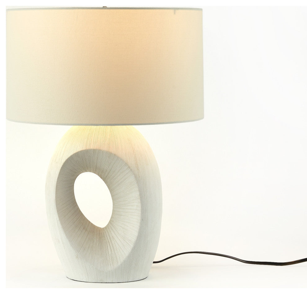 Komi Table Lamp-Textured Matte White