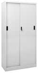 Vidaxl Office Cabinet With Sliding Door Light Gray 35.4"x15.7"x70.9" Steel
