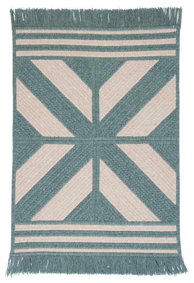 Colonial Mills Sedona ED49 Teal Modern Area Rug, 10'x13' Rectangular