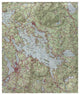 Betsy Drake Lake Winnipesaukee, NH Nautical Map Fleece Throw