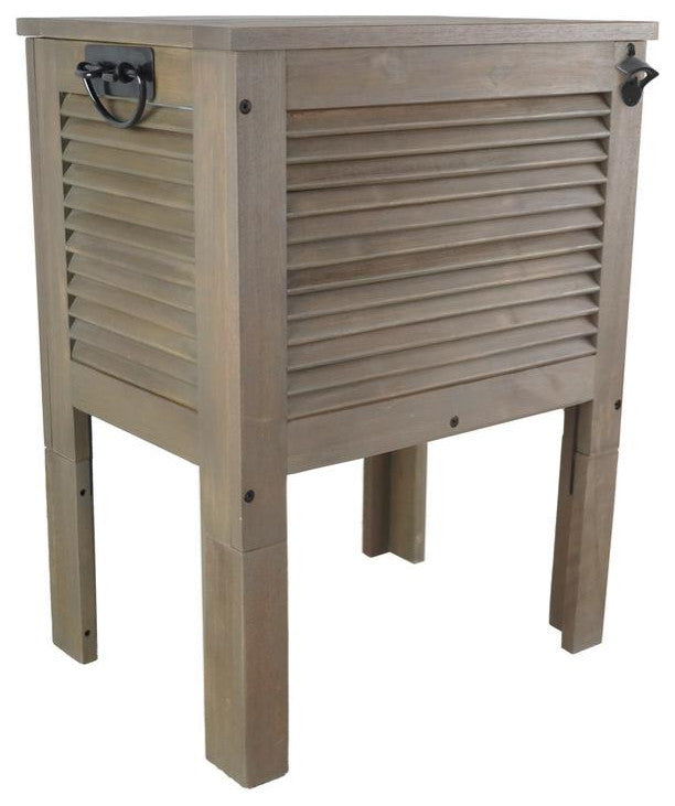 Raised Wooden Patio Cooler