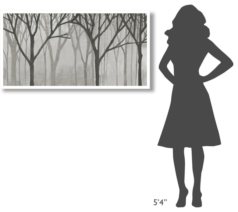 "Spring Trees Greystone IV" Digital Paper Print by Kathrine Lovell, 50"x26"