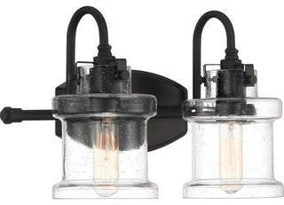 Quoizel DNY8602 Danbury 2 Light 16"W Bathroom Vanity Light - Earth Black