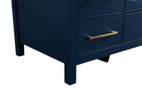 Isabel 54" SIngle Bathroom Vanity, Blue