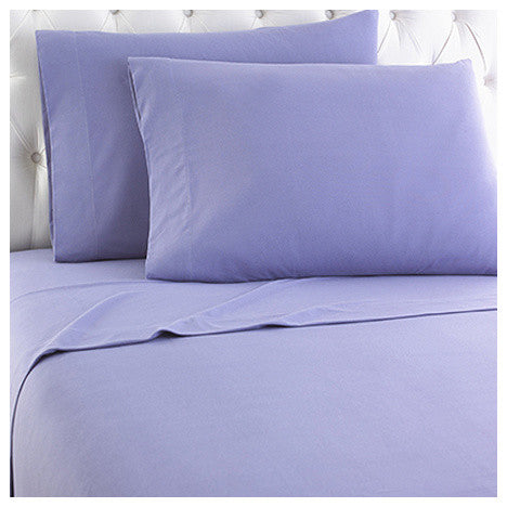 Micro Flannel Sheet Set, Amethyst, Full