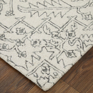 Natal R8778 Transitional/Vintage/Classic Rug, Ivory/Charcoal, 12'x15'