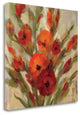 "Crimson Blooms I" By Silvia Vassileva, Giclee Print on Gallery Wrap Canvas