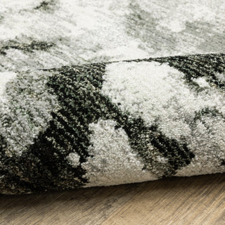 Elements Misty Shadows Charcoal/White Area Rug, 7'10"x10'10"