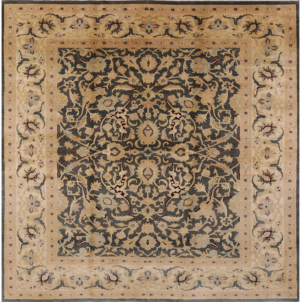 Ahgly Company Indoor Square Mid-Century Modern Area Rugs, 5' Square