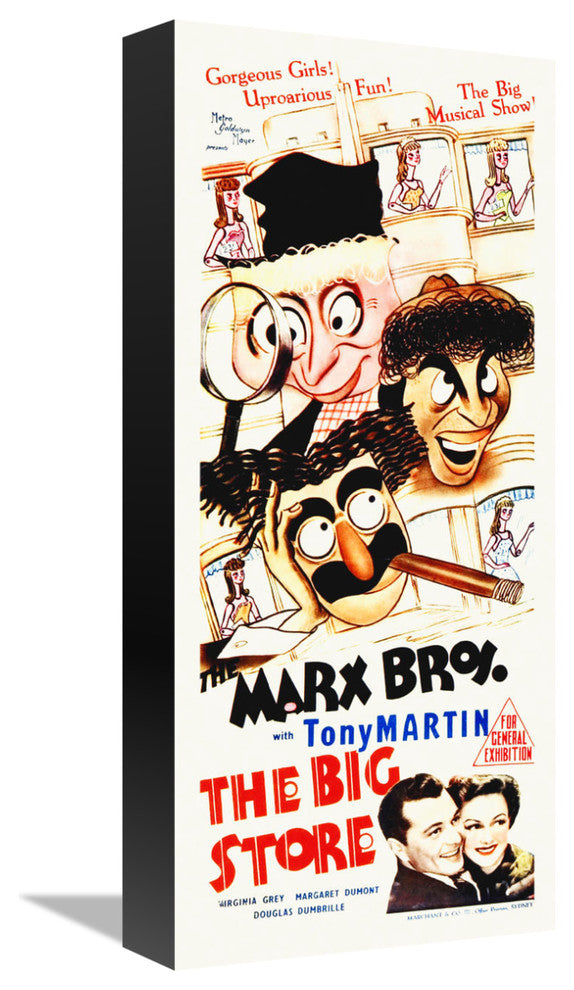 "Marx Brothers - The Big Store 06" Canvas by Hollywood Photo Archive, 7x16"