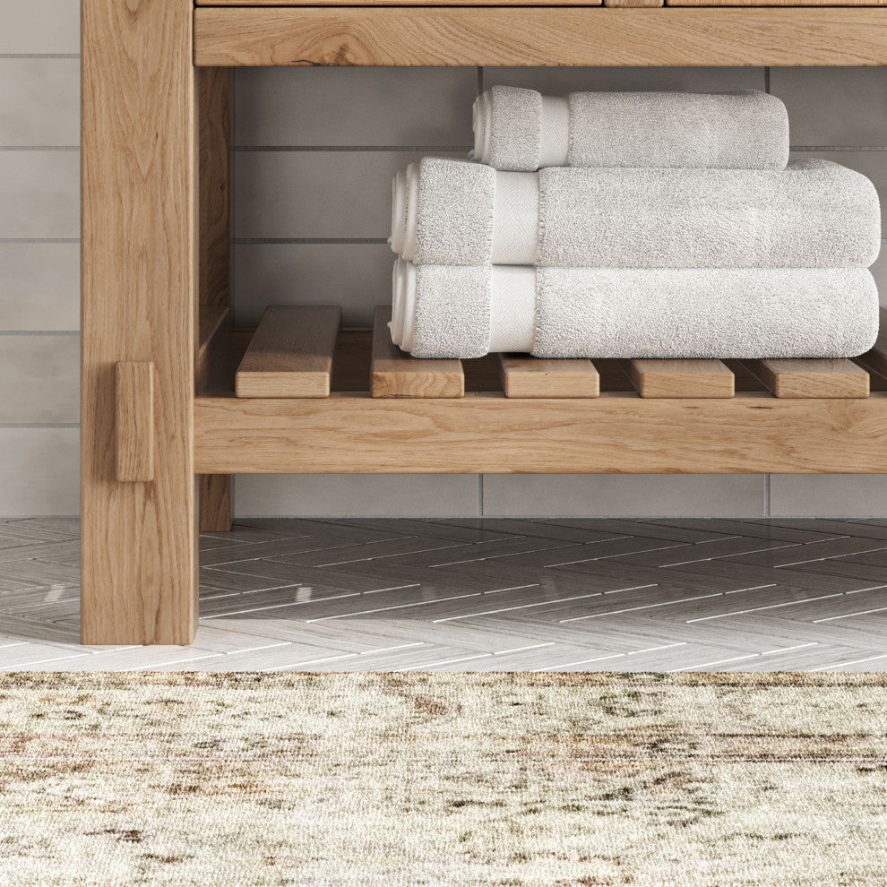 Bosque Bath Vanity, Driftwood, 42", Single Sink, Undermount, Freestanding