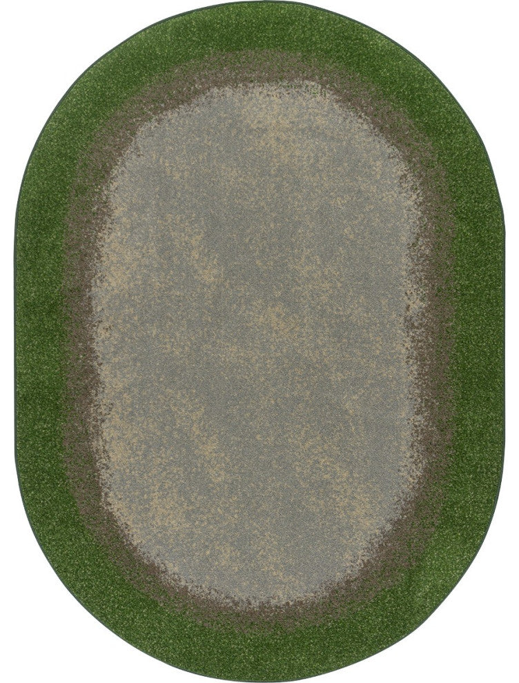 Urban Edges 10'9" X 13'2" Oval Area Rug, Color Meadow