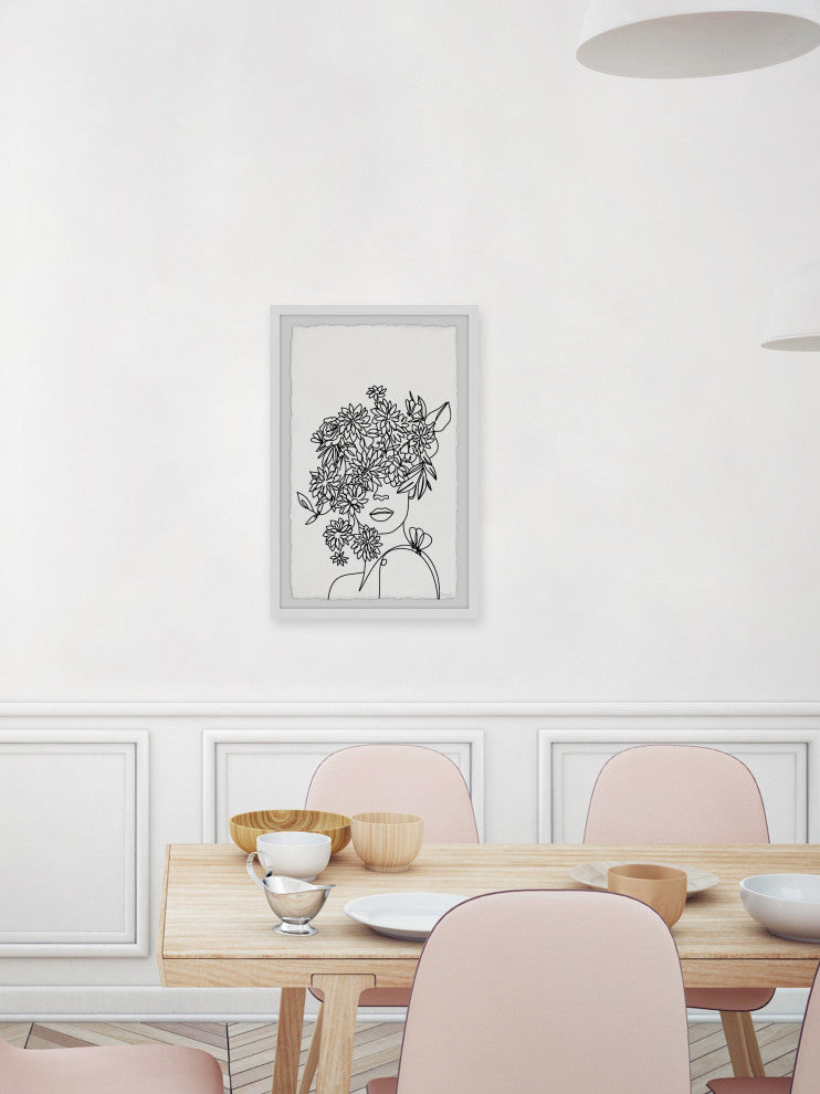 "Flower Is a Smile" Framed Painting Print, 8x12
