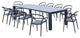 Compamia Mila Extendable Outdoor Dining 11-Piece Set, Dark Gray