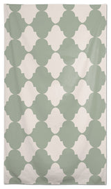 Teal Tile Pattern 58 x 102 Outdoor Tablecloth