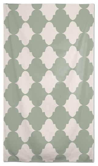 Teal Tile Pattern 58 x 102 Outdoor Tablecloth