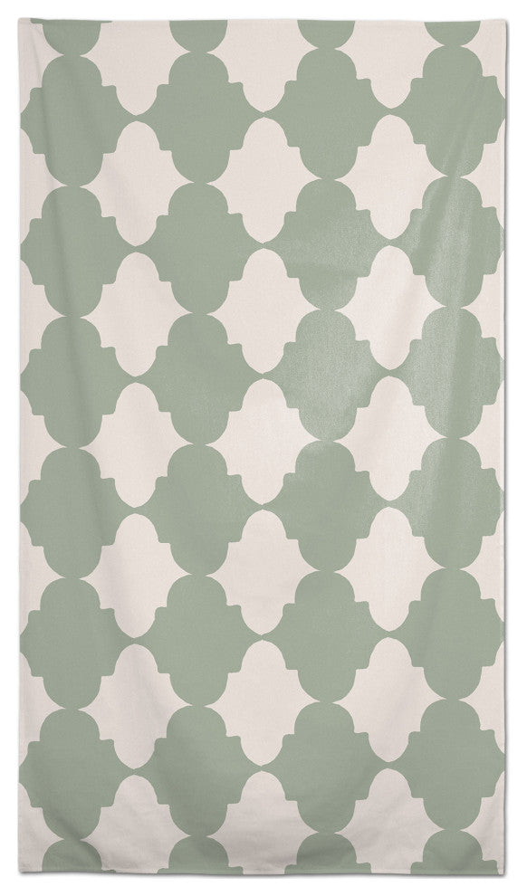 Teal Tile Pattern 58 x 102 Outdoor Tablecloth