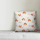 Rooster Pattern, Red and Green Throw Pillow Cover, 16"x16"