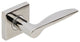 Toronto Lever, Half Passage, RH, Polished Stainless Steel, 2-3/4" Backset