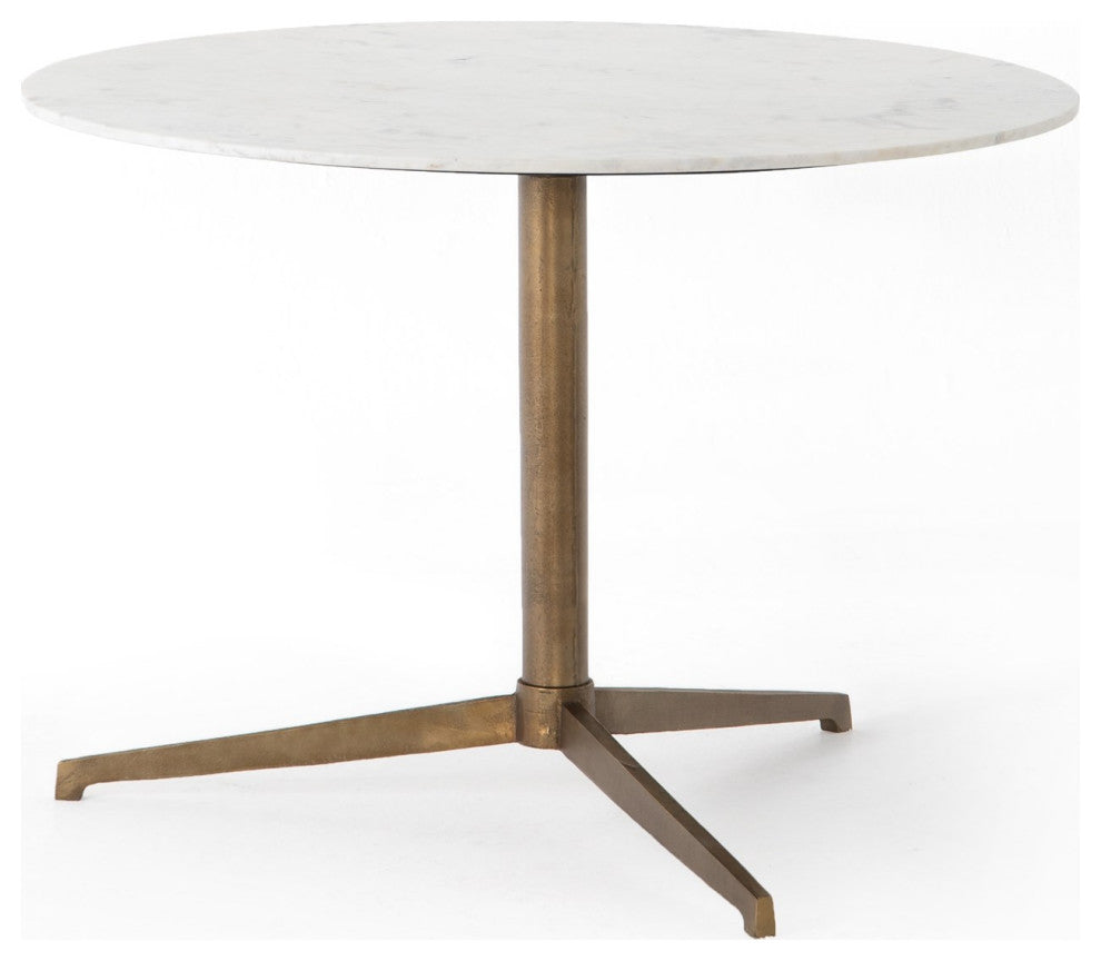Helen Round Bistro Table-Polished White