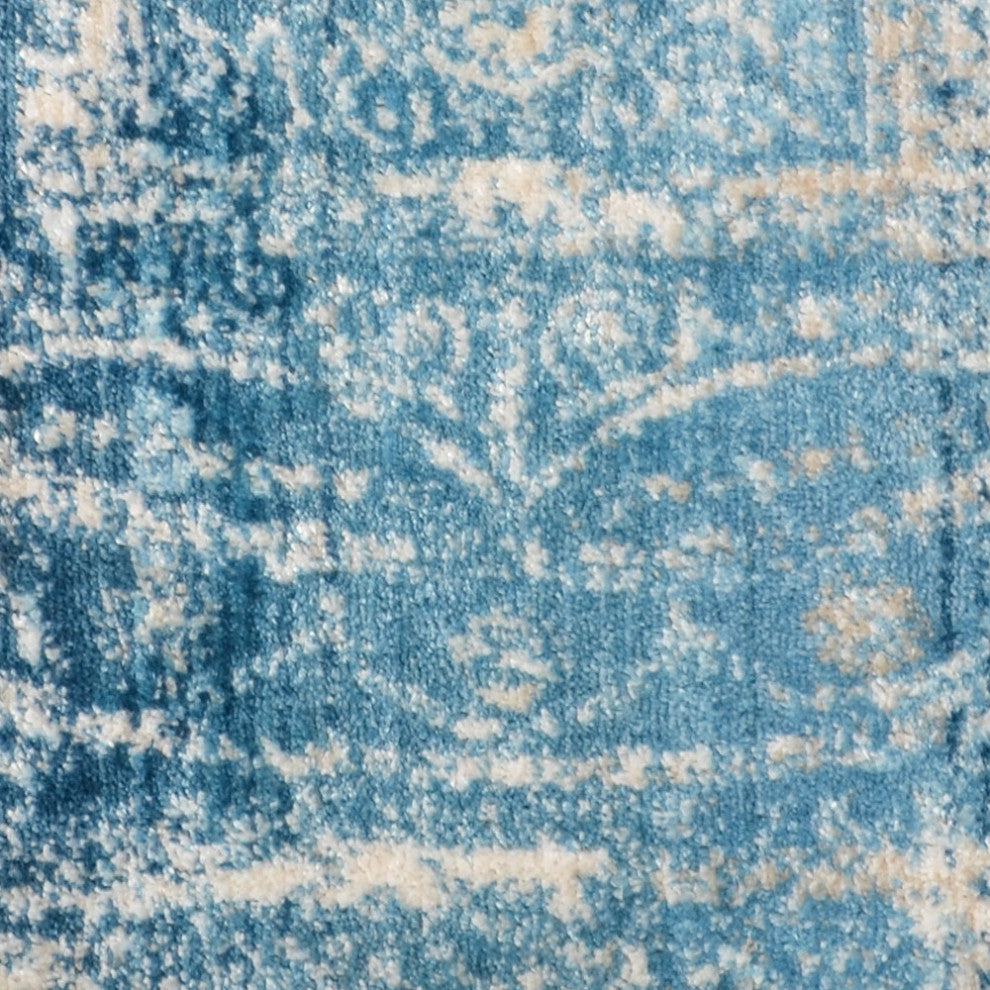 MACHINE MADE POLYESTER AREA RUGS  -Blue Color, Oriental ,Rugs for Living Room