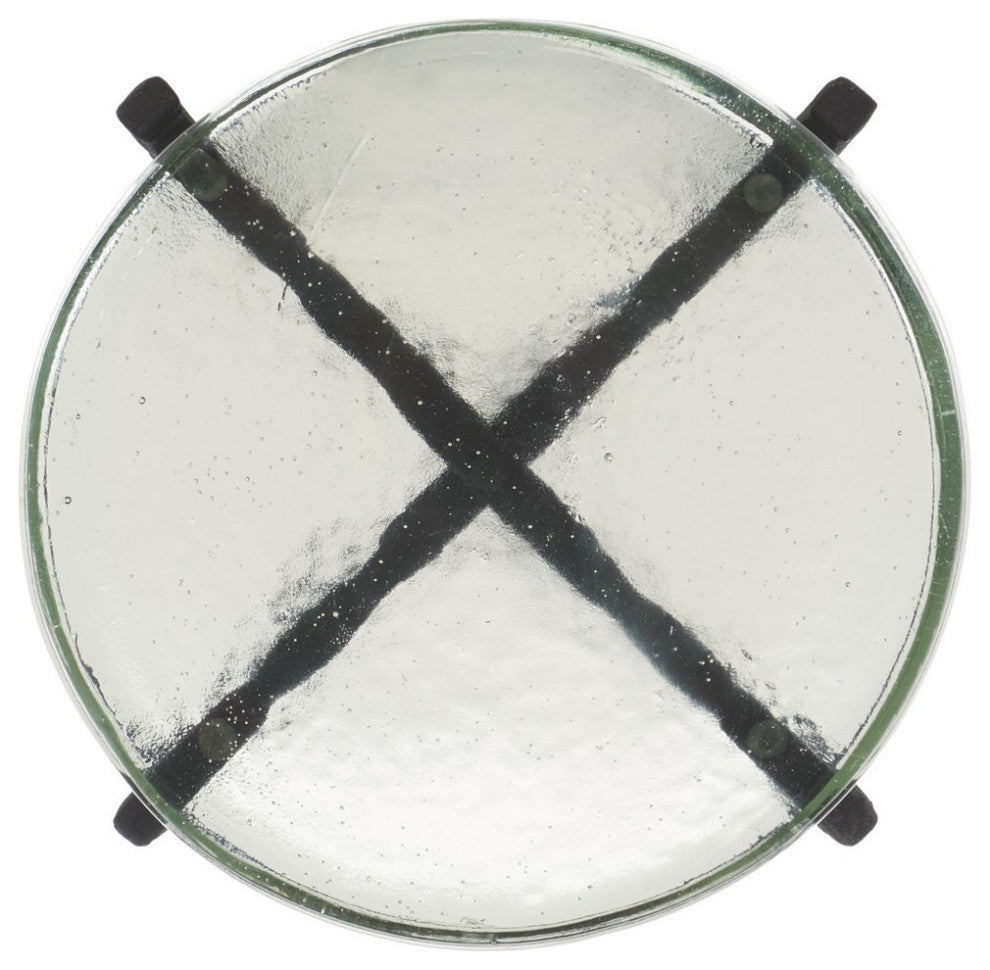 Safavieh Couture Kathaleen Cast Glass Drink Table