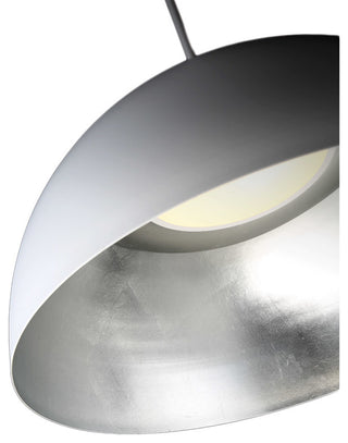 Modern Forms Yolo 18" LED Pendant in Silver Leaf