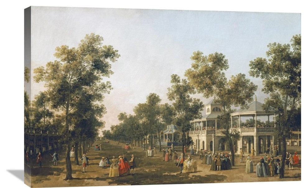 "View of The Grand Walk, Vauxhall Gardens" Artwork, 36" x 23"