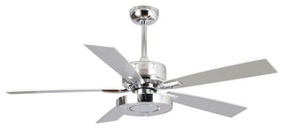 52 in. Modern LED Ceiling Fan with Reversible DC Motor and Blades