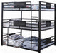 Triad Full Size Metal Triple Bunk Bed